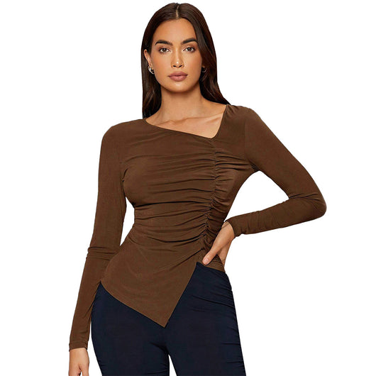 Blusa Elegante Francesa Otoño-Invierno Ajustada e Intelectual - Image 5