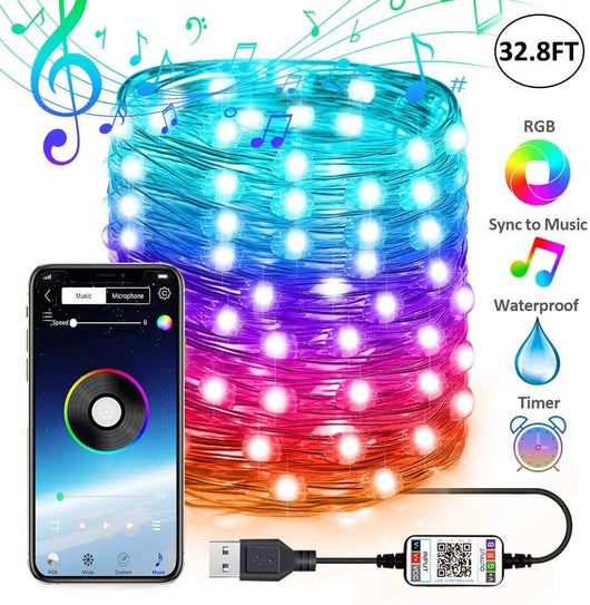 Árbol de Navidad Decorativo con Luces LED Bluetooth - Image 8