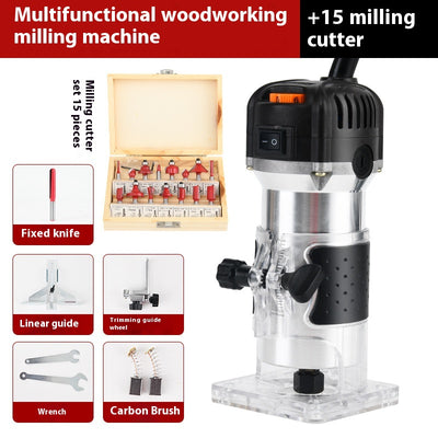 Fresadora Eléctrica Profesional de 6 Velocidades para Carpintería - Image 6