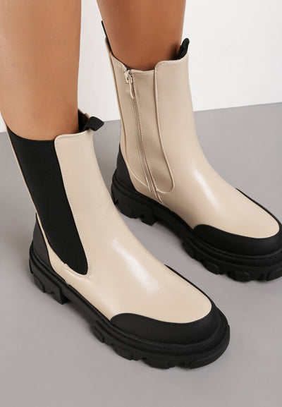 Botas Cortas Mujer con Suela Gruesa y Costuras Reforzadas - Image 3
