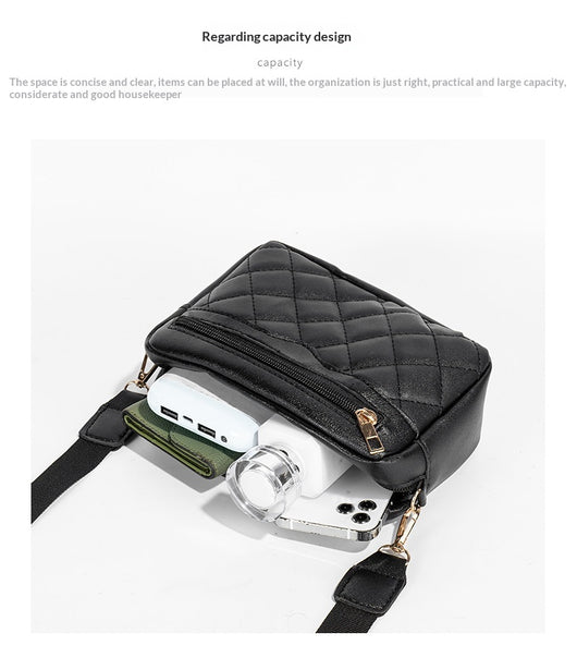 Bolso Bandolera Cuadrado Pequeño con Bordado y Tirador Lateral para Mujer - Image 23