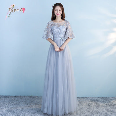 Vestido Largo Azul para Damas de Honor - Elegancia para Bodas y Eventos - Image 5