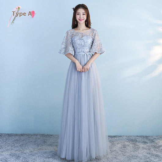 Vestido Largo Azul para Damas de Honor - Elegancia para Bodas y Eventos - Image 5