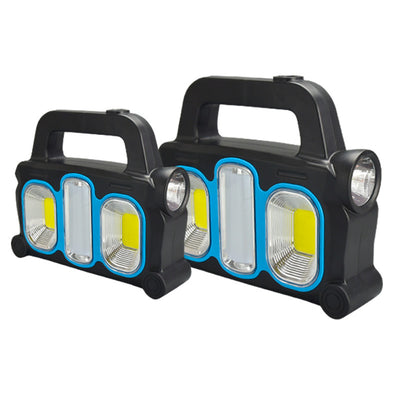 Linterna LED COB de Largo Alcance Recargable Solar y USB - Image 5
