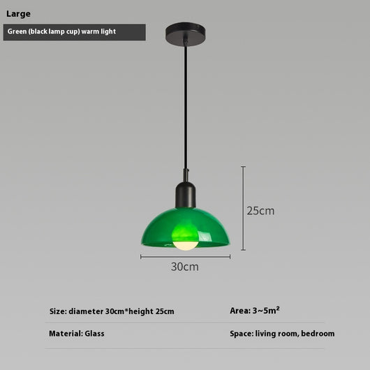 Lámpara Colgante Bauhaus Retro de Cristal para Restaurante - Image 24
