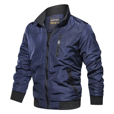 Chaqueta Casual de Algodón Teñida Sólida para Hombre - Image 6