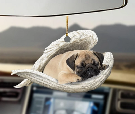 Adorno Colgante Perro Ángel Durmiendo - Decoración Acrílica para Auto, Hogar y Puertas - Image 38