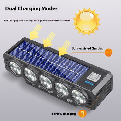 Luz Solar para Bicicleta con Claxon Integrado - Image 3