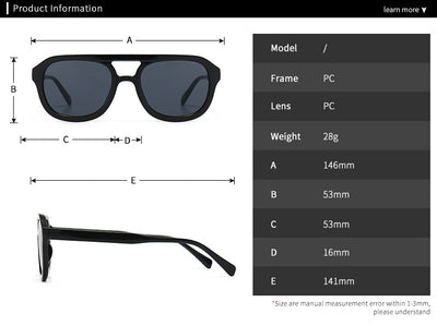 Gafas de Sol Retro Cuadradas con Marco Plano para Street Style - Image 10