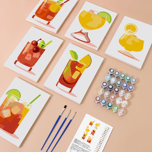 Kit de Pintura al Óleo Digital DIY - Paisajes y Flores - Image 25