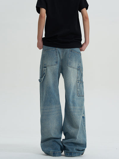 Jeans Lavados Rectos Oversize de Pierna Ancha - Image 5