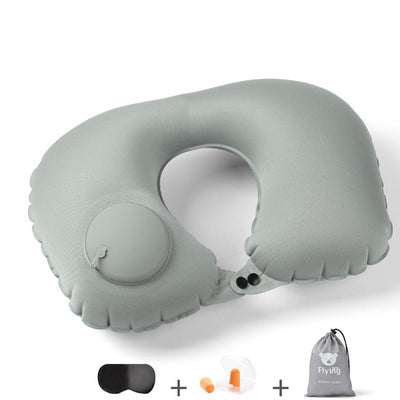 Almohada Cervical Inflable Portátil en Forma de U para Viajes - Image 7