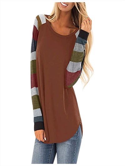 Playera Colorblock Geométrica con Cuello Redondo - Image 3