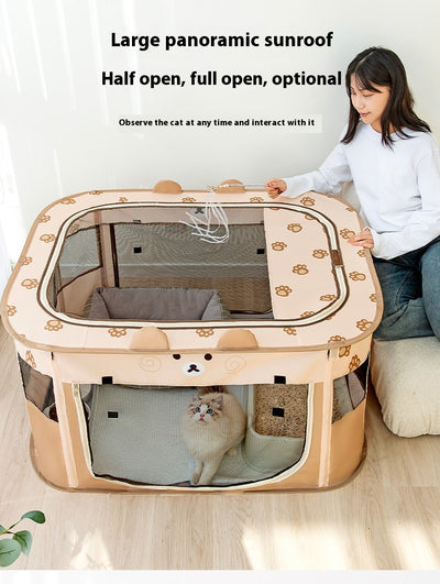 Casita Plegable para Gatos con Diseño de Animales - Image 10