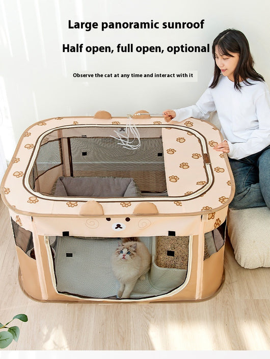 Casita Plegable para Gatos con Diseño de Animales - Image 10