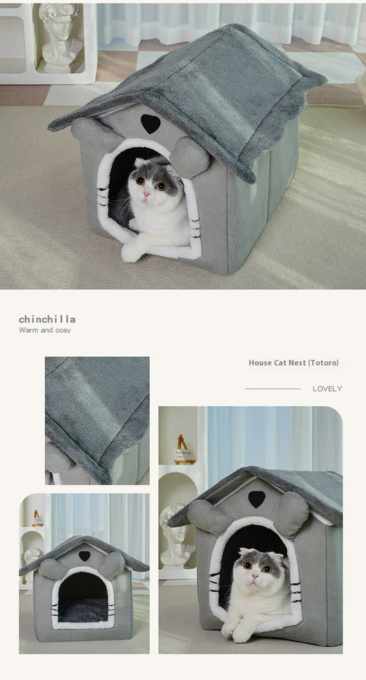 Cama Térmica para Mascotas - Casa Acogedora 4 Estaciones Desmontable y Lavable - Image 16
