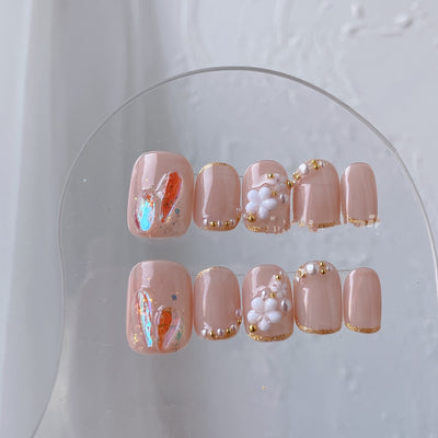 Parches de Uñas Removibles Pearl Floret - Image 7