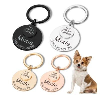 Placa de Identificación Personalizada para Mascotas