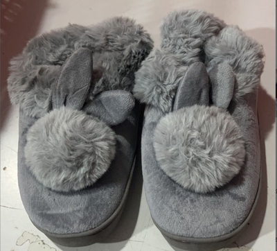 Pantuflas Cálidas de Conejo y Gato Felpa - Zapatillas de Casa Algodón Grueso Invierno - Image 21