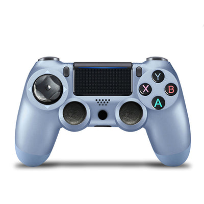 Rose gold wireless game controller with dual vibration, Bluetooth, and action buttons for PS4, PC, and P3. - Image 25
