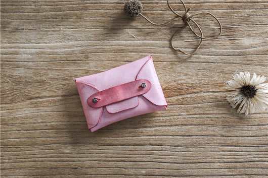Cartera Vintage de Cuero Primera Capa - Monedero Compacto para Tarjetas - Image 2