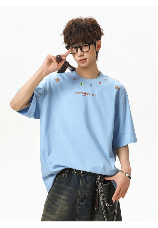 Playera de Algodón Estampada de Manga Corta para Hombre - Image 22