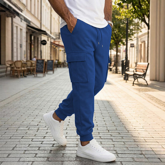 Pantalones de Trabajo Casual para Hombre con Múltiples Bolsillos y Cordón Ajustable - Image 8