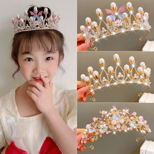 Corona Tiara para Niñas con Clip de Pelo - Accesorio de Princesa - Image 3