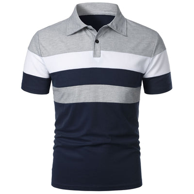 Camiseta Deportiva Hombre Rayas Pecho Contraste - Image 7