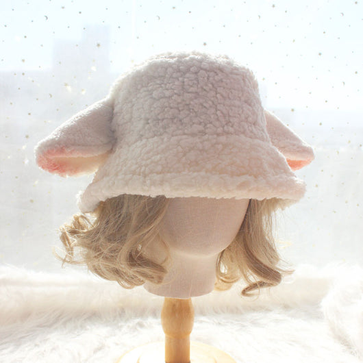 Gorro Maceta Cordero Blanco Adorable - Diseño Único