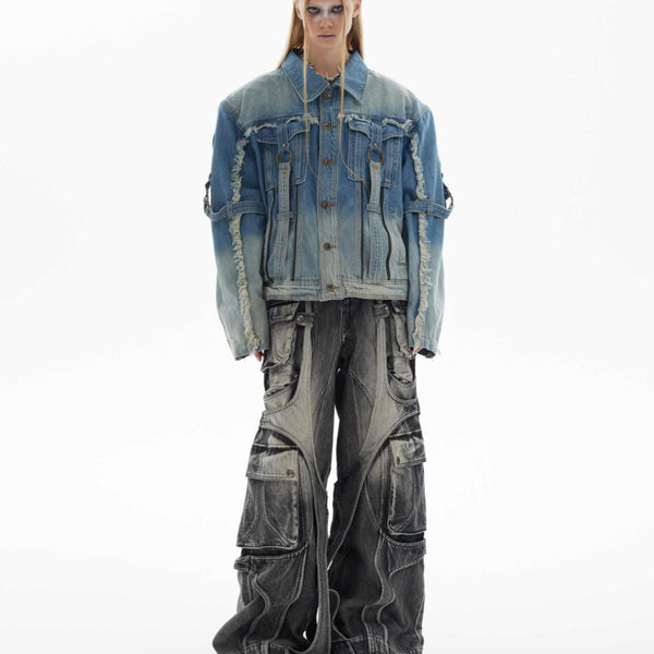 Chaqueta Denim Degradado con Lavado Artesanal