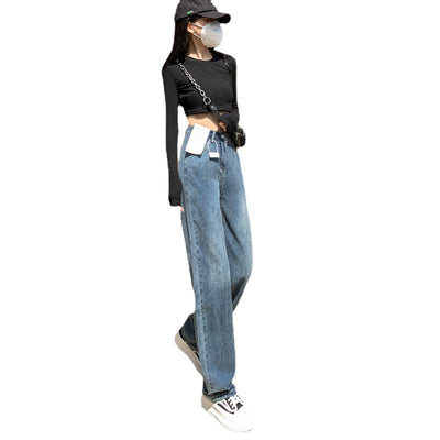 Pantalones Vaqueros Pierna Ancha Talla Grande para Mujer Otoño e Invierno - Image 5