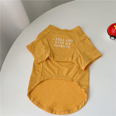Camiseta de Algodón Puro para Perros Pequeños - Ropa de Verano para Pugs y Perritos