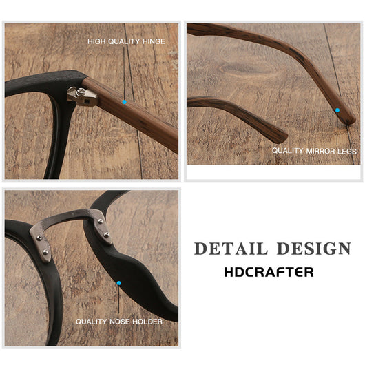 Lentes Marco Grande Efecto Madera - Image 2