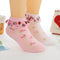 Calcetines Deportivos Mesh Fresa para Niñas - Tubo Medio