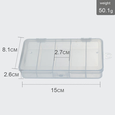 Caja Organizadora de Pesca con 5 Compartimentos Transparentes - Image 10