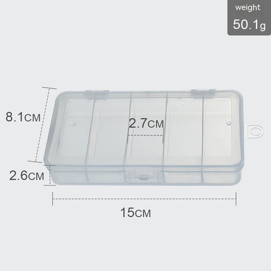 Caja Organizadora de Pesca con 5 Compartimentos Transparentes - Image 10