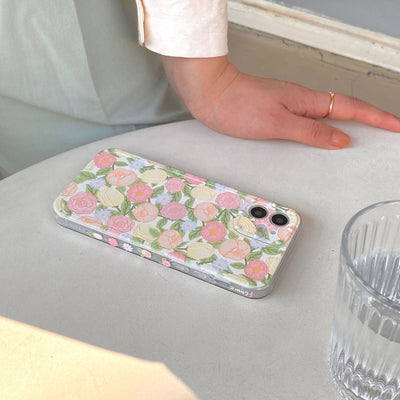 Funda Protectora Floral Lateral en Silicona para Teléfono - Image 7