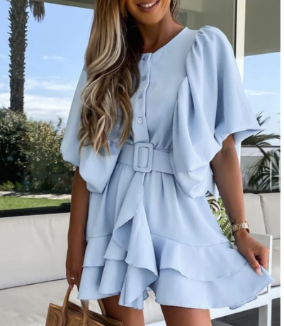 Vestido Largo de Manga Larga con Detalles de Encaje - Image 6