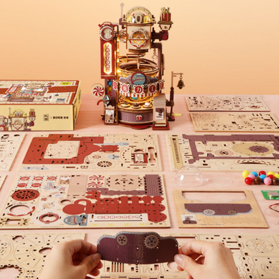 Puzzle 3D Fábrica de Chocolate - Modelo Armable Educativo