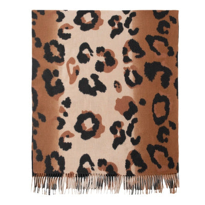 Bufanda Estampado Leopardo Mujer Cashmere Artificial Elegante - Image 6