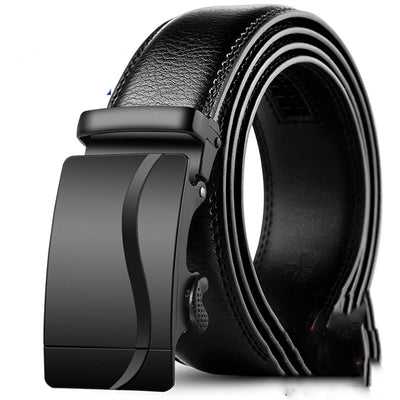 Cinturón de Cuero para Hombre con Hebilla Automática de Cuero Genuino - Image 8