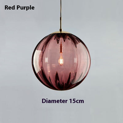 Lámpara de Techo Moderna con Bola de Cristal Ondulado - Image 13