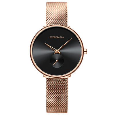 Reloj de Pulsera Mujer Acero Inoxidable Malla Minimalista - Image 5