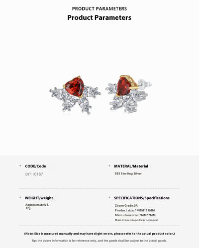 Aretes y Collar de Plata Esterlina 925 Estilo Europeo Americano para Mujer - Image 9