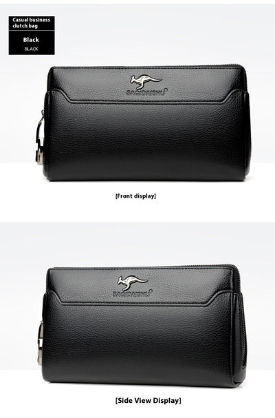 Cartera de Cuero para Hombre con Cierre de Contraseña Anti-robo - Image 13
