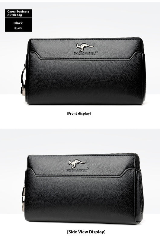 Cartera de Cuero para Hombre con Cierre de Contraseña Anti-robo - Image 13