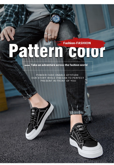 Tenis Casuales Versátiles para Hombre sin Talón de Lona - Image 10