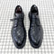 Zapatos de Cuero Negro Estilo Coreano para Traje Formal Ejecutivo