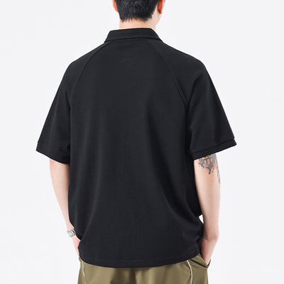 Polo Deconstruido con Costuras Americanas de Manga Corta para Hombre - Image 3